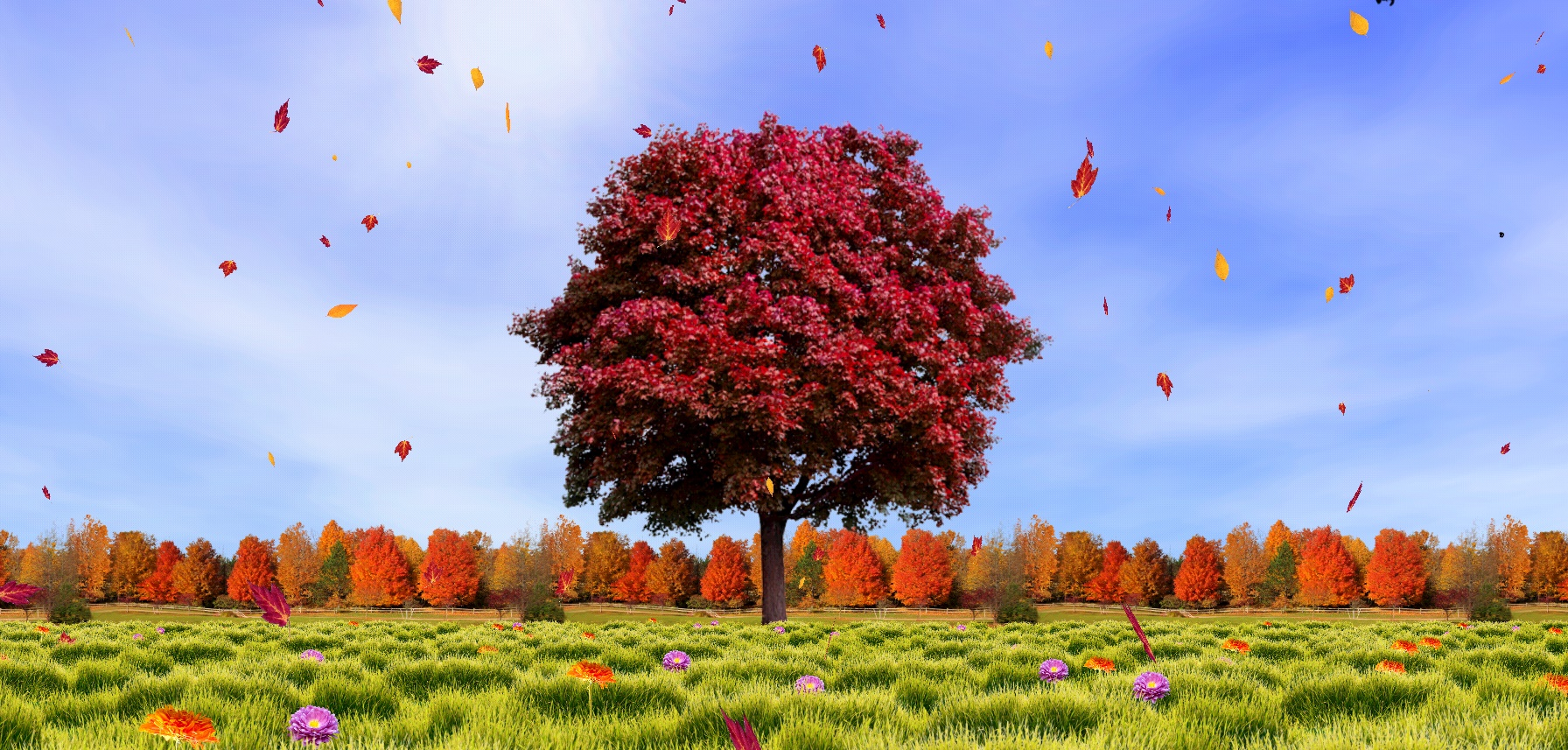 Topautumn Live Wallpapers For Android Androidheadlines - Trees Autumn , HD Wallpaper & Backgrounds