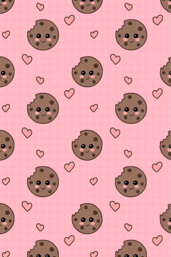Wallpaper, Cookies, And Pink Image - Cookies Background , HD Wallpaper & Backgrounds
