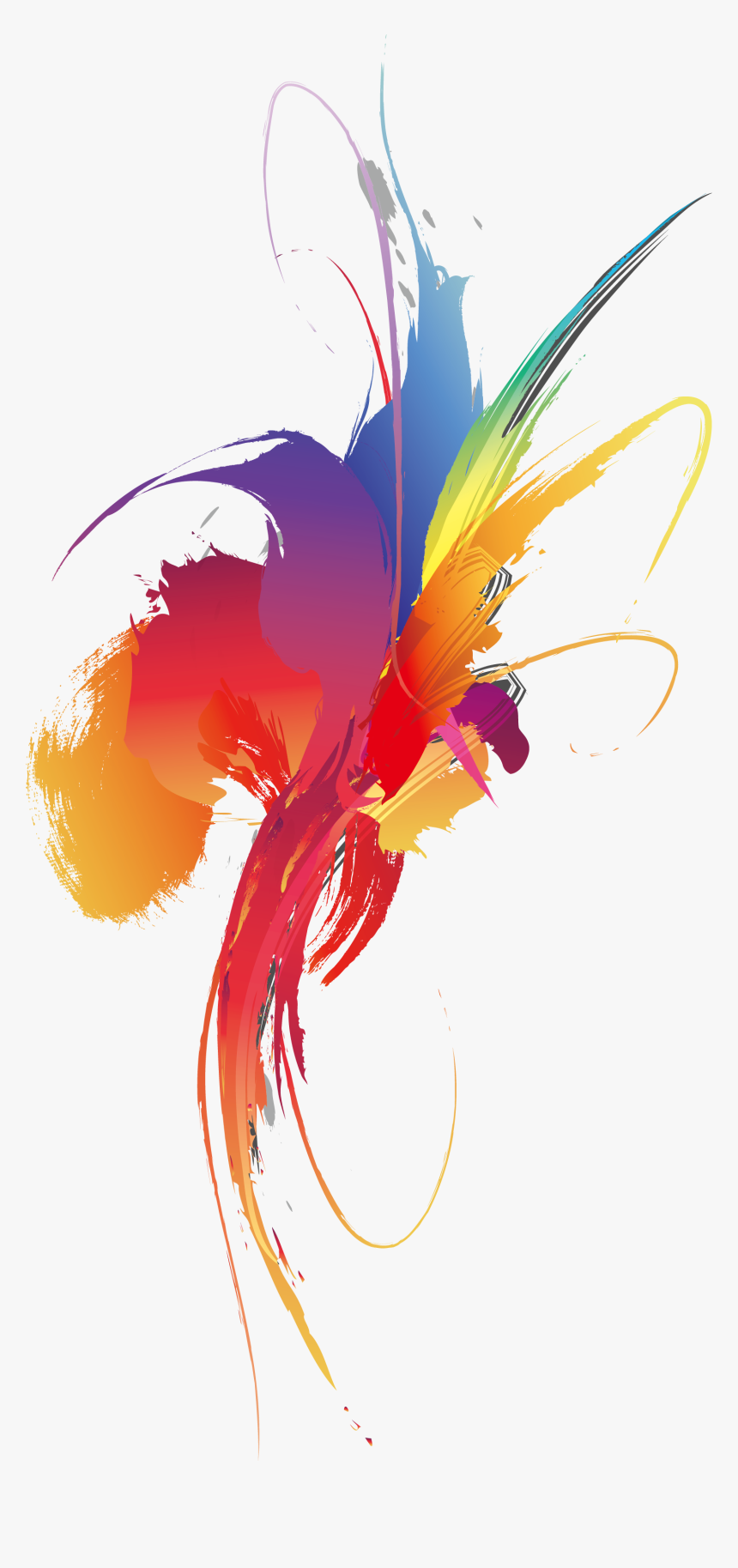 Color Wallpaper Colorful Smear - Colourful Splash Hd Png , HD Wallpaper & Backgrounds