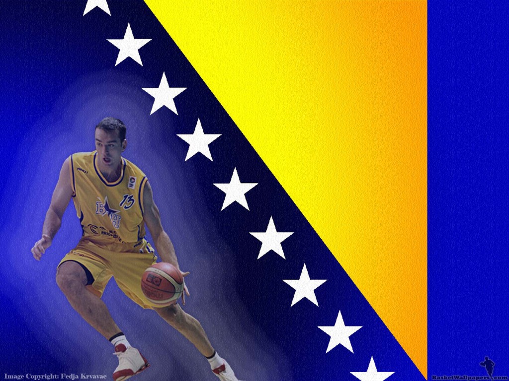 Basketball Wallpapers Live 37 1024×768 - Bosnia Flag , HD Wallpaper & Backgrounds