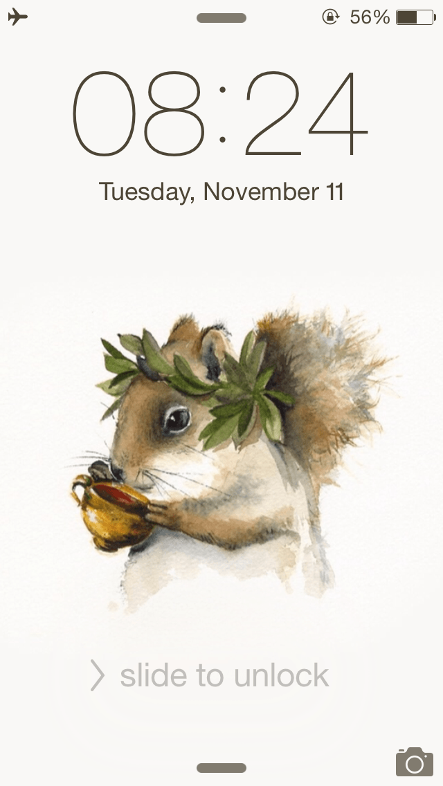 Tea Time
 
look This Cute Squirrel - Lock Screen Glasses , HD Wallpaper & Backgrounds