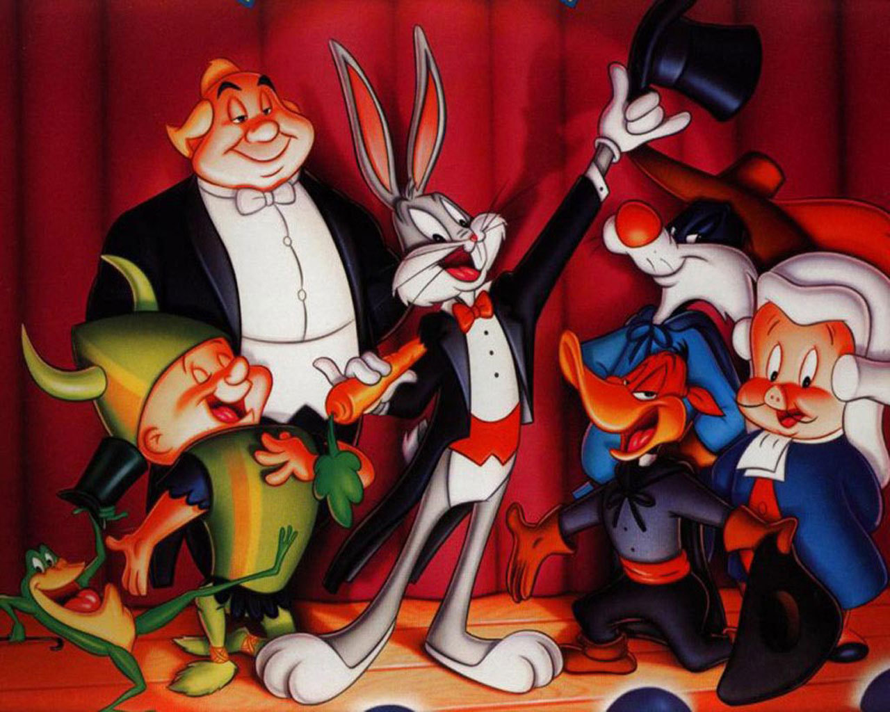 The Gang`s All Here - Bugs Bunny Warner Brothers Cartoon , HD Wallpaper & Backgrounds
