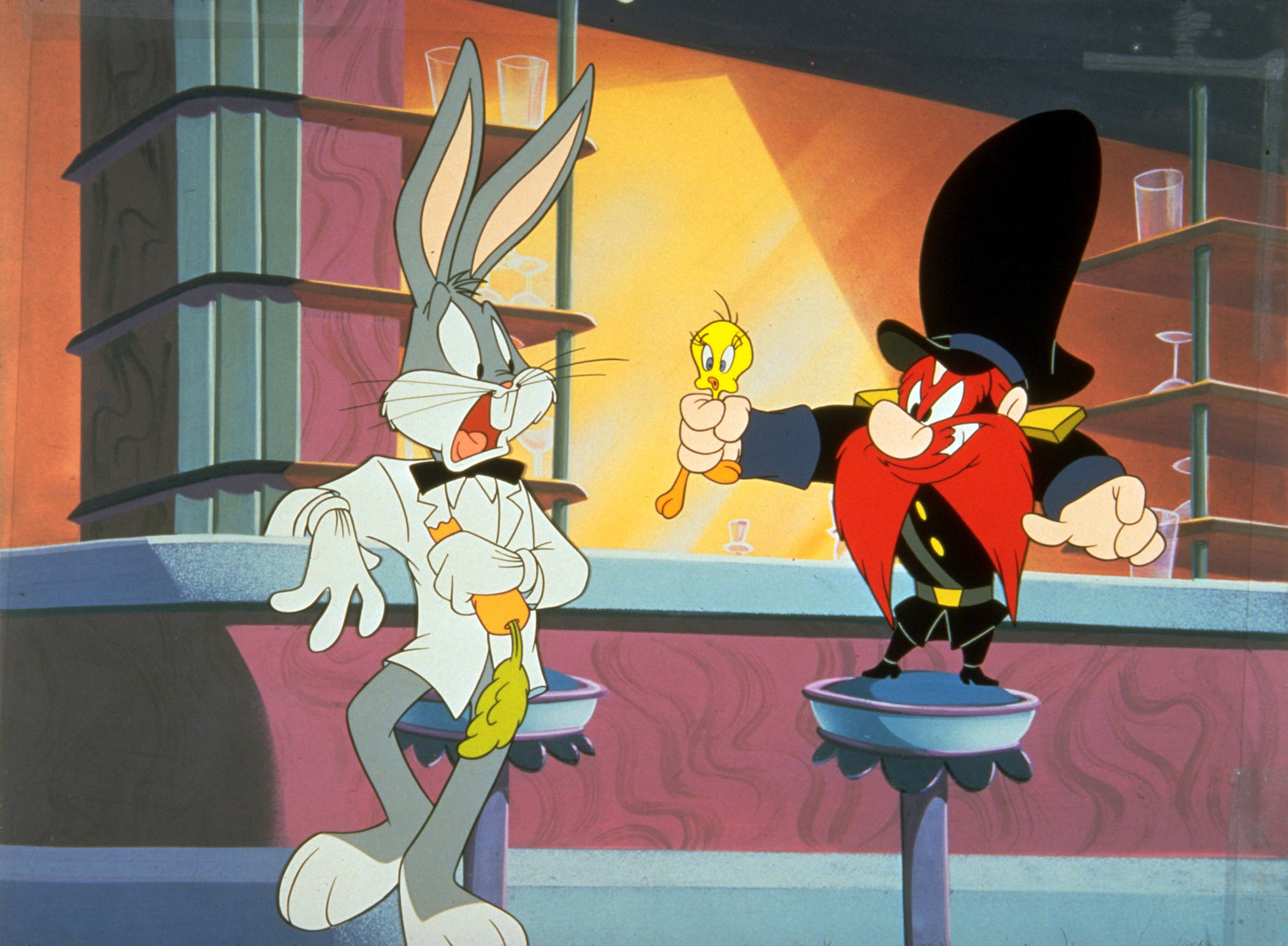 Yosemite Sam Looney Tunes Tweety Bugs Bunny - Looney Tunes Bugs Bunny And Yosemite Sam , HD Wallpaper & Backgrounds