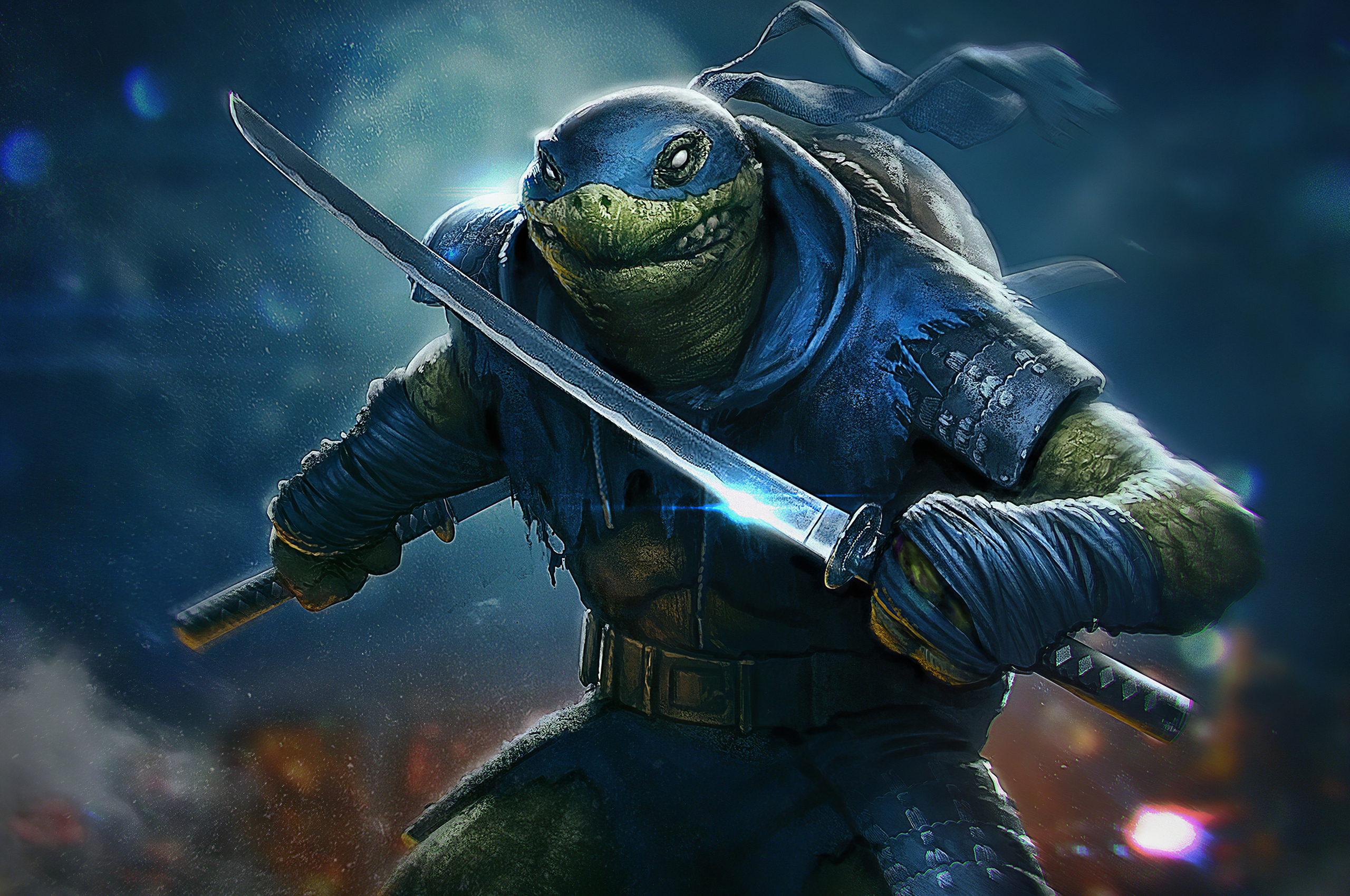 Teenage Mutant Ninja Turtles Leo Art , HD Wallpaper & Backgrounds