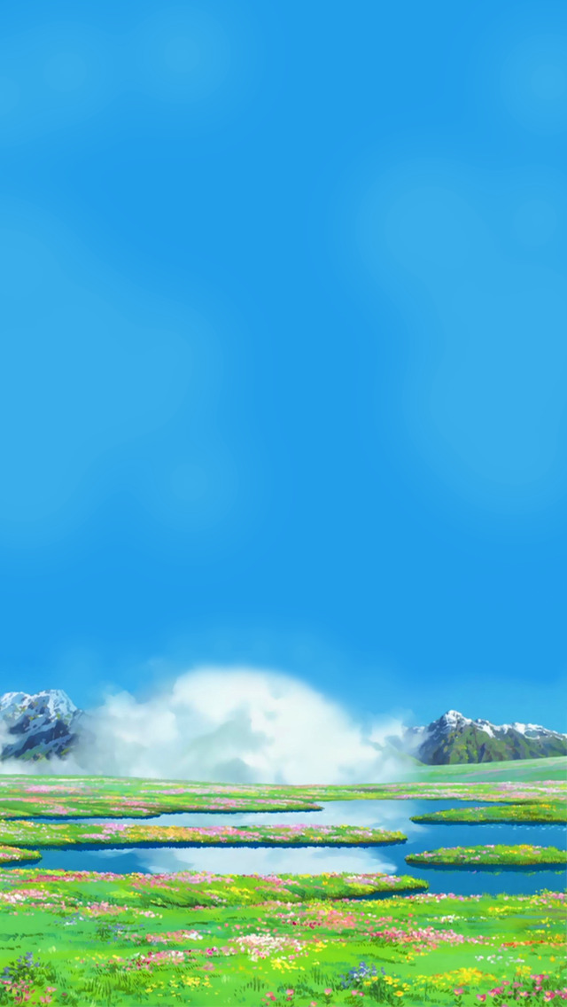  - ghibli Scenery Lockscreens - Desktop Howl's Moving Castle Wallpaper Hd , HD Wallpaper & Backgrounds