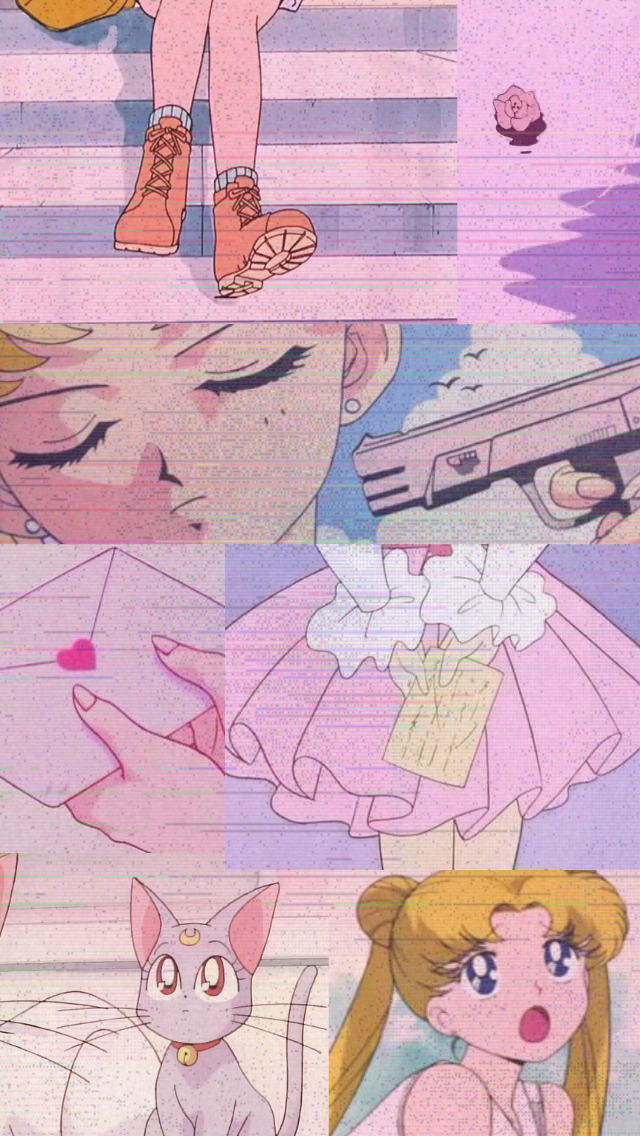 Iphone Wallpaper, Vaporwave, And Aesthetic Wallpaper - Sailor Moon ...