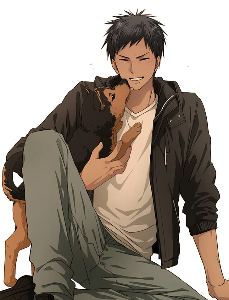 Anime, Boy, Cute, Dog, Kuehsy, Kuroko No Basket, Series, - Anime Boy And Dog , HD Wallpaper & Backgrounds