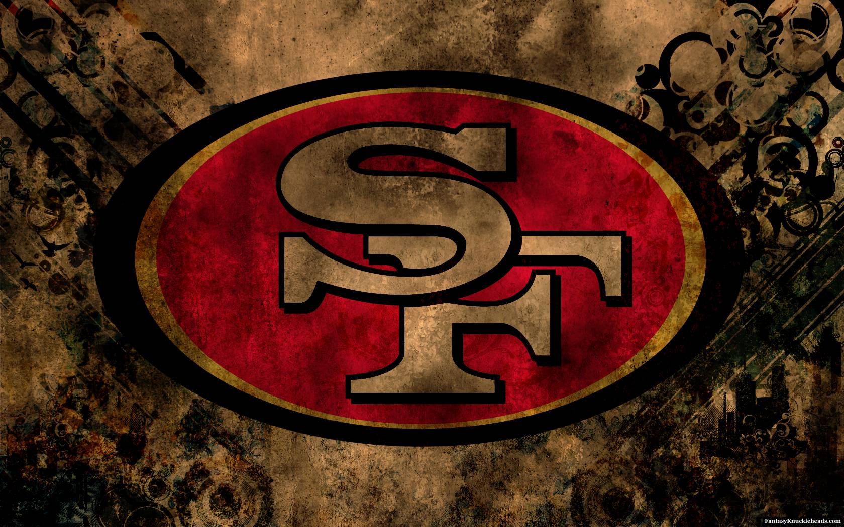 49ers Logo Wallpapers - San Francisco 49ers , HD Wallpaper & Backgrounds