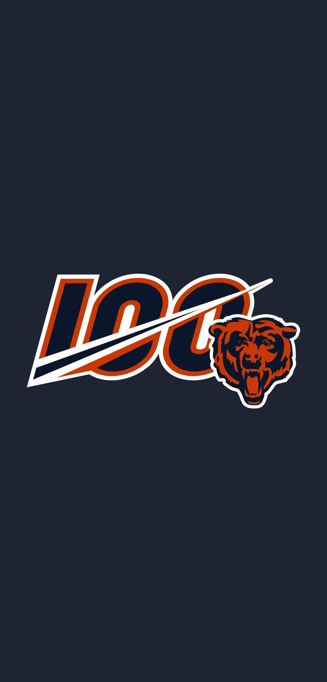 Chicago Bears 100 Logo , HD Wallpaper & Backgrounds