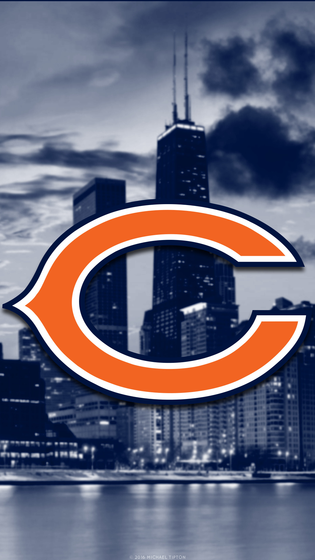 Chicago Bears 2017 Football Logo Wallpaper Pc Desktop - Backgrounds Chicago Bears , HD Wallpaper & Backgrounds