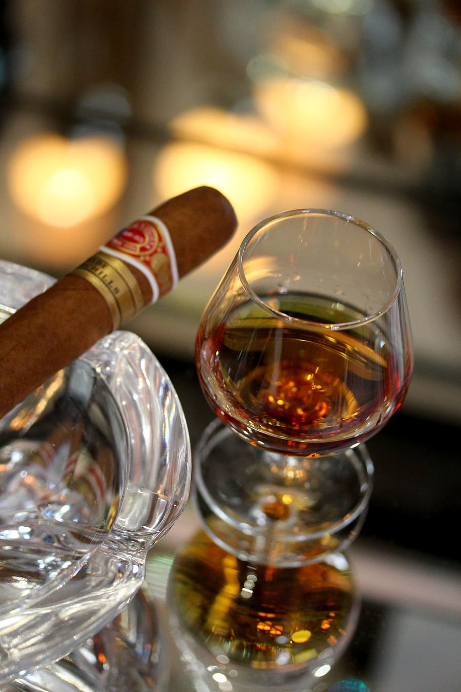 Glass, Brandy, Cigar, Bar, Crystal, Whisky, Whiskey, - Cigar Whiskey , HD Wallpaper & Backgrounds