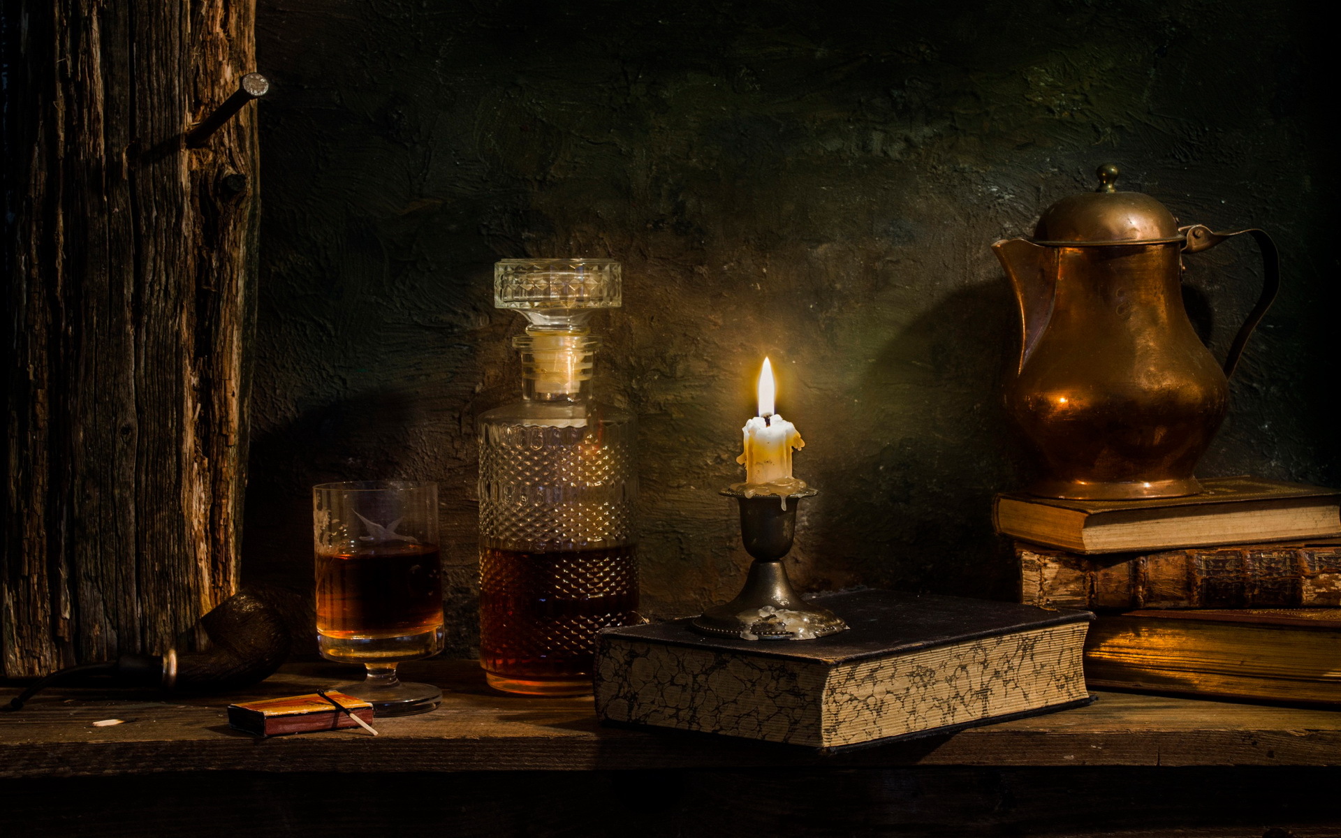 Burning Candle Near The Whisky - Daru Drink Beautiful Wallpaper With Candles , HD Wallpaper & Backgrounds