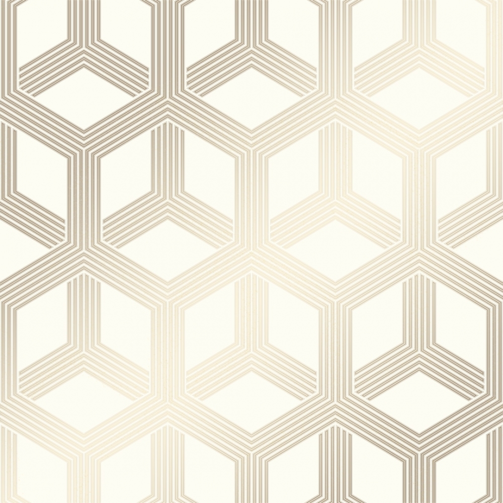 Cream And Gold Geometric , HD Wallpaper & Backgrounds