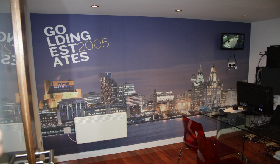 Printed Hoarding Boards & Site Wraps - Liverpool Skyline At Night , HD Wallpaper & Backgrounds
