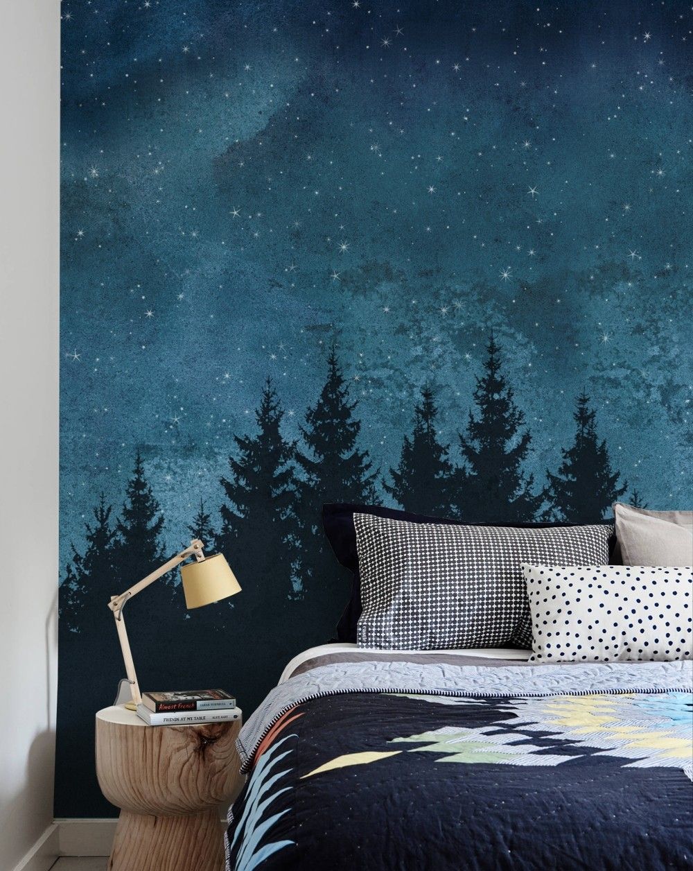 Night Forest Wall Mural , HD Wallpaper & Backgrounds