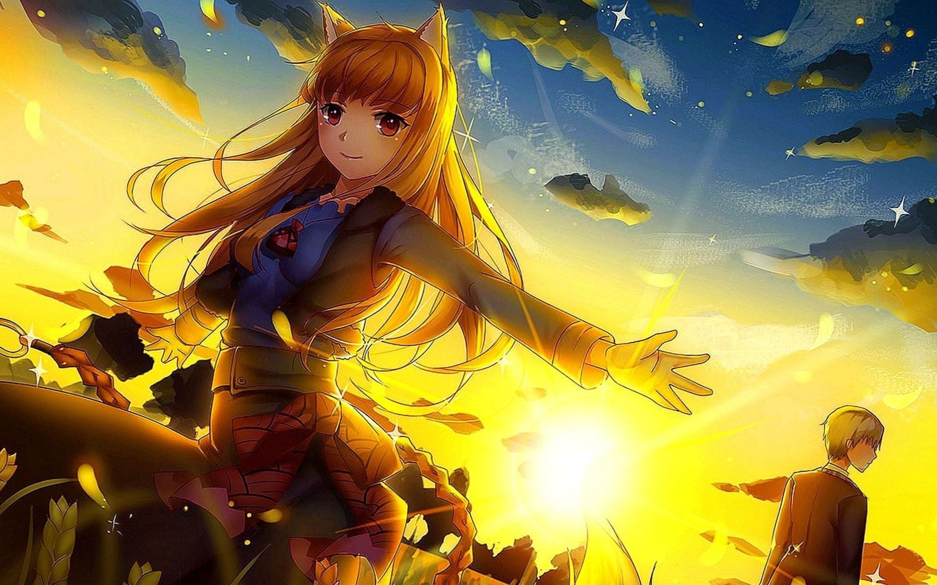 Wolf And Spice Holo Wallpapers - Spice And Wolf , HD Wallpaper & Backgrounds