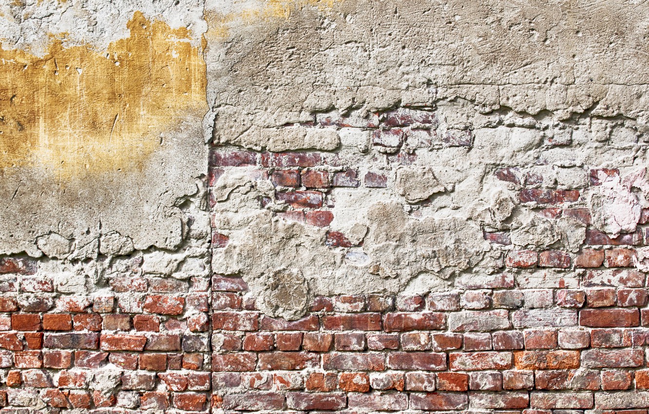 Photo Wallpaper Wall, Red, Yellow, Bricks, Pattern, - Rusted Wall With Brick Texture , HD Wallpaper & Backgrounds