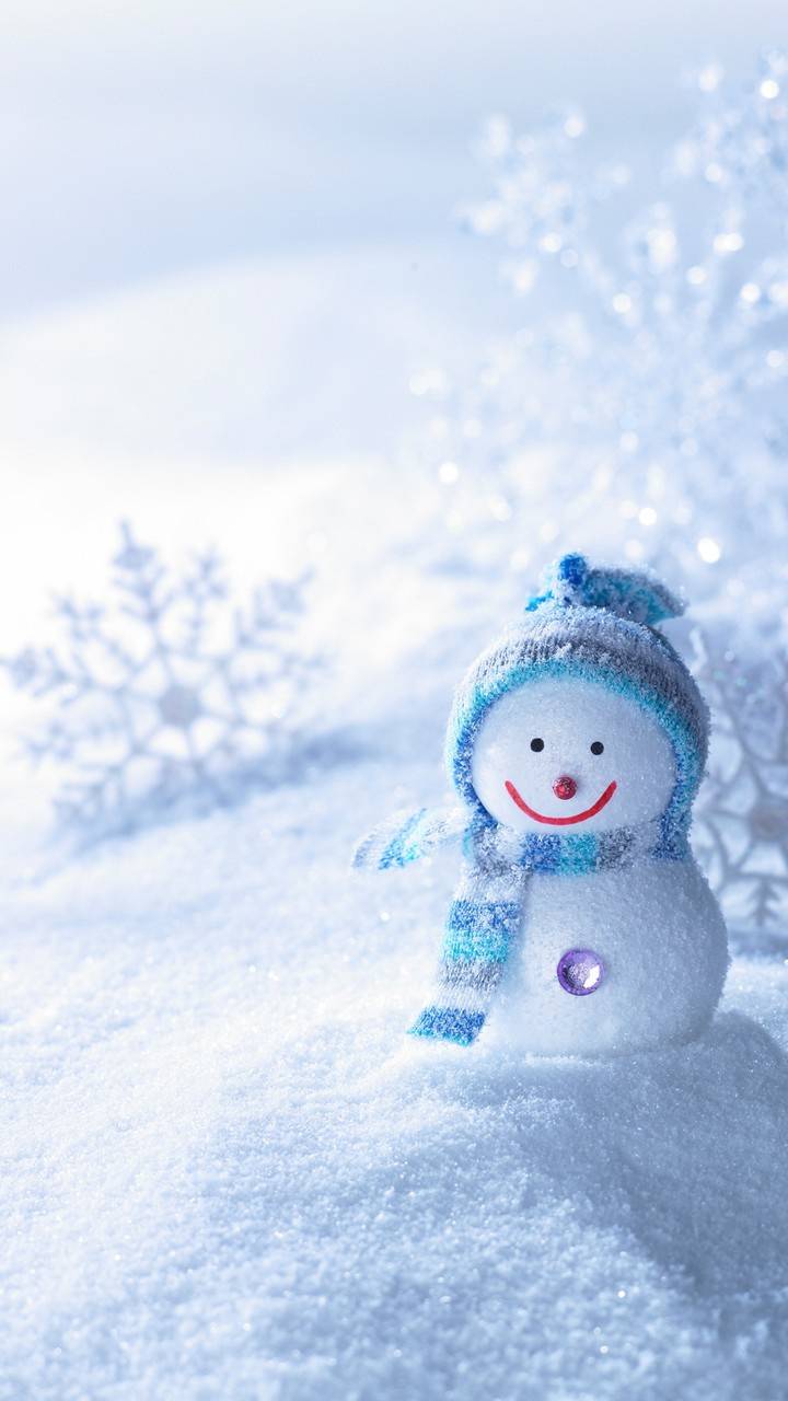 Snowman Wallpaper Phone - Cute Snowman Wallpaper Iphone , HD Wallpaper & Backgrounds