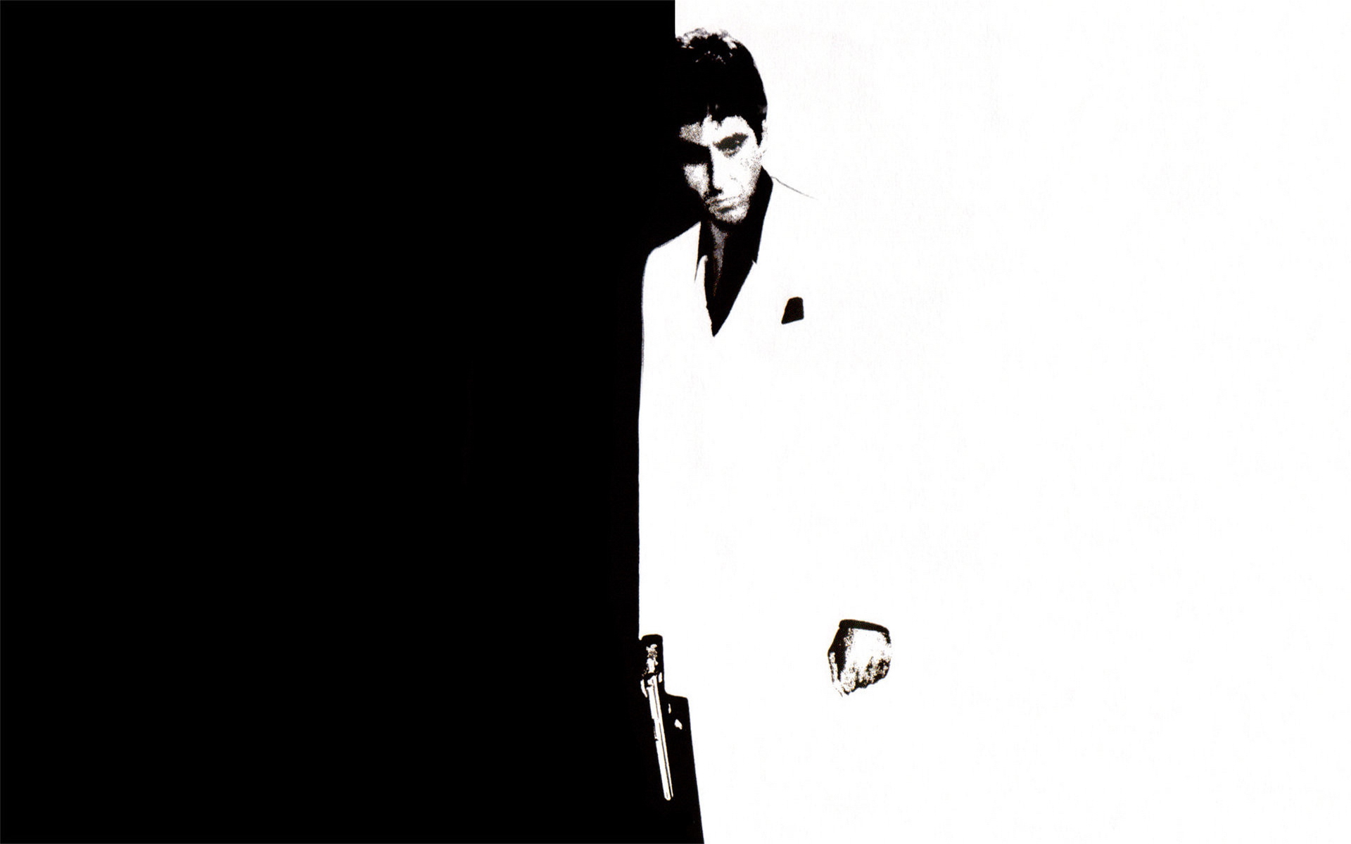 Scarface Wallpapers Tony Montana Al Pacino Photos 5 - Scarface Al Pacino Black And White , HD Wallpaper & Backgrounds