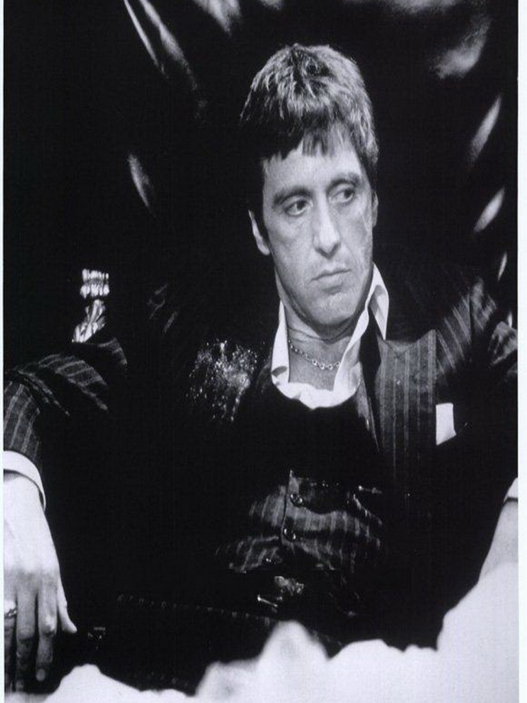 Tony Montana Iphone 6 Wallpaper Plus Hd 6 - Al Pacino Scarface Black And White , HD Wallpaper & Backgrounds