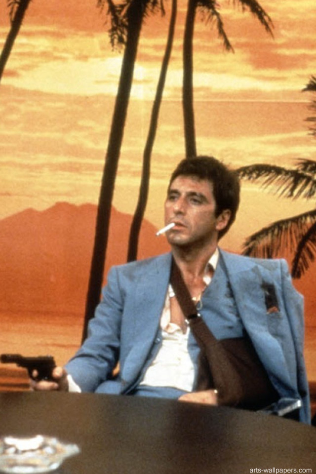 Scarface Iphone Wallpaper - Tony Montana Palm Trees , HD Wallpaper & Backgrounds
