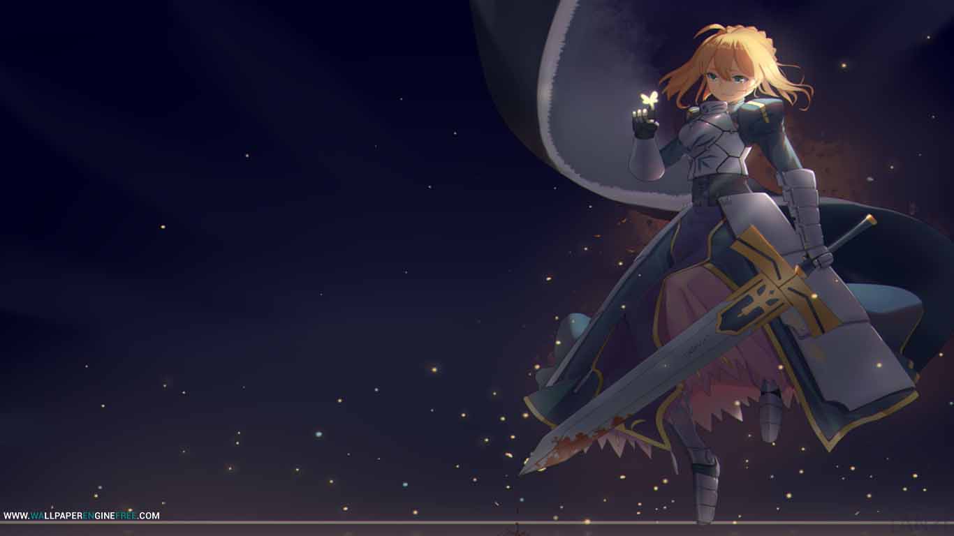 Saber Fate Desktop Wallpaper - Fate Saber Wallpaper Engine , HD Wallpaper & Backgrounds