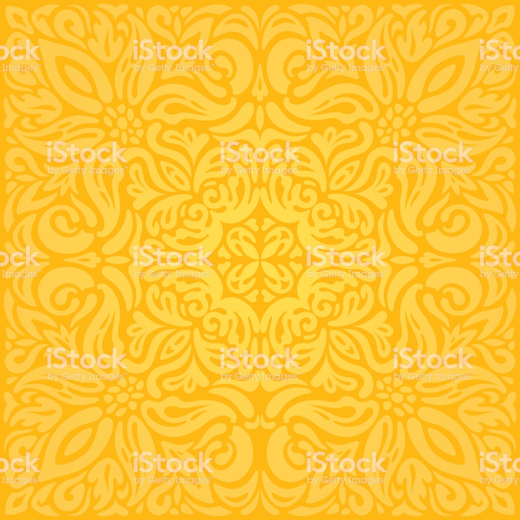 Yellow Colorful Floral Wallpaper Background Mandala - Jantar Mantar - Jaipur , HD Wallpaper & Backgrounds