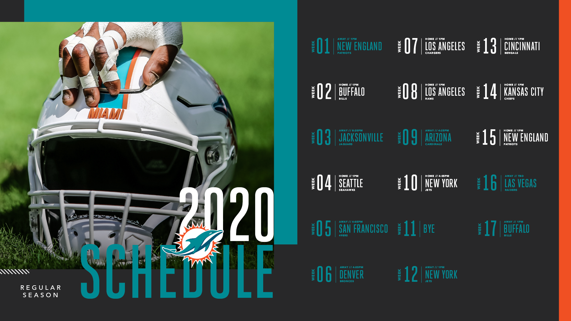 Miami Dolphins Schedule 2020 , HD Wallpaper & Backgrounds
