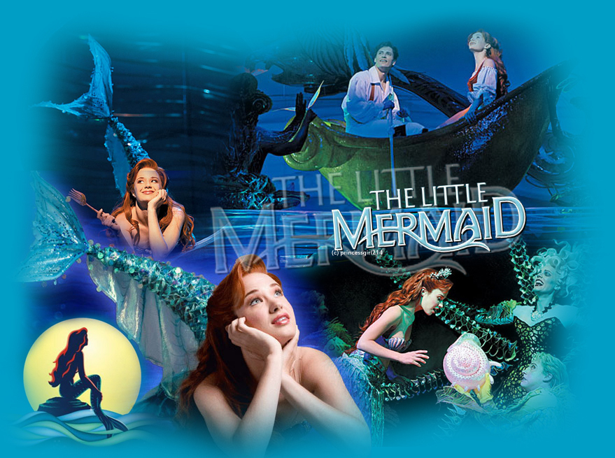 Mermaid Wallpaper - Little Mermaid Broadway , HD Wallpaper & Backgrounds