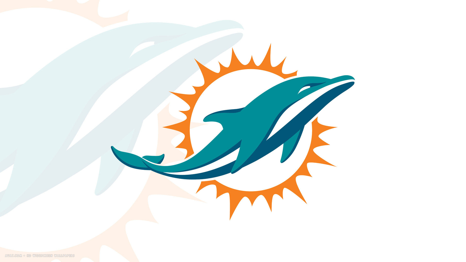 Miami Dolphins New Logo Hd Widescreen Wallpaper - Miami Dolphins Logo , HD Wallpaper & Backgrounds
