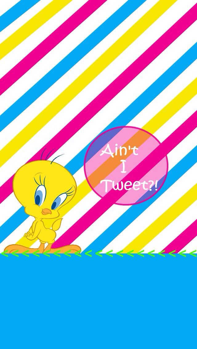 Tweety Bird Iphone Wallpaper Background - Tweety Bird , HD Wallpaper & Backgrounds