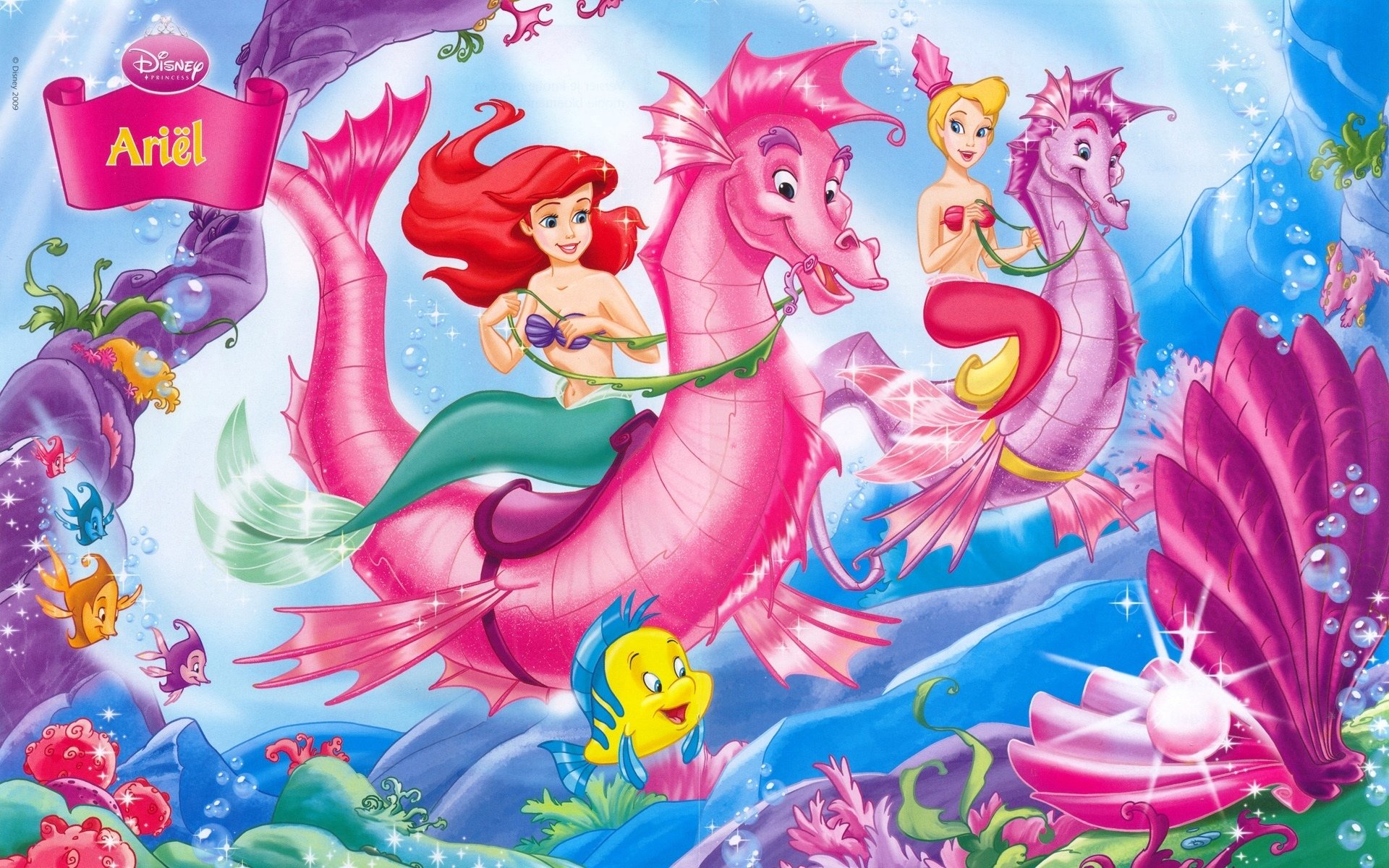 Best Little Mermaid Wallpaper Id - Little Mermaid High Resolution , HD Wallpaper & Backgrounds