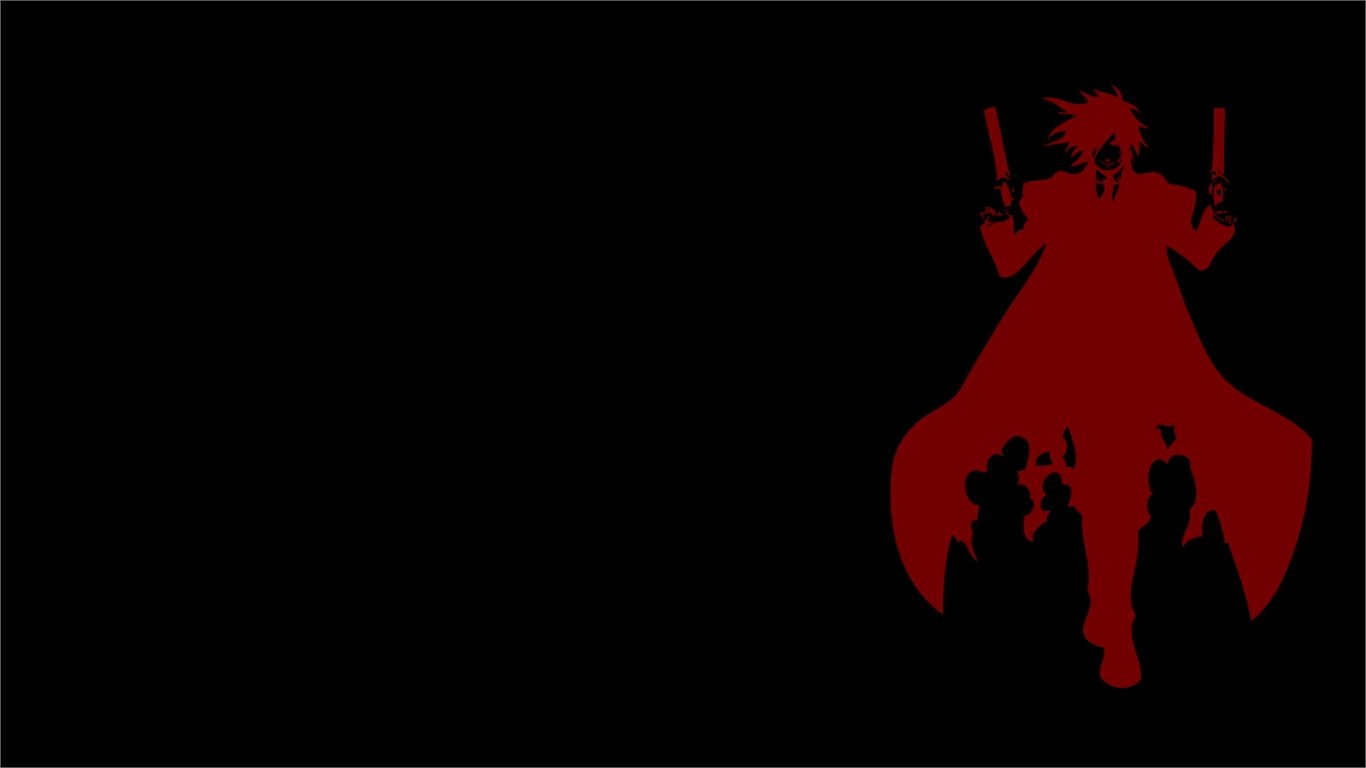Free Hellsing High Quality Wallpaper Id - 1366 X 768 Wallpapers Red And Black , HD Wallpaper & Backgrounds
