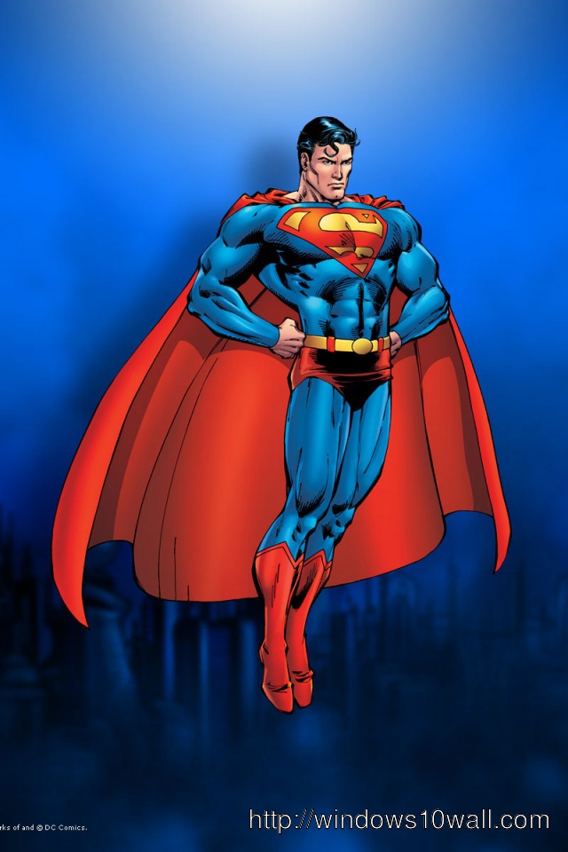 Superman Iphone 4 Background Wallpaper - Superman Comic , HD Wallpaper & Backgrounds