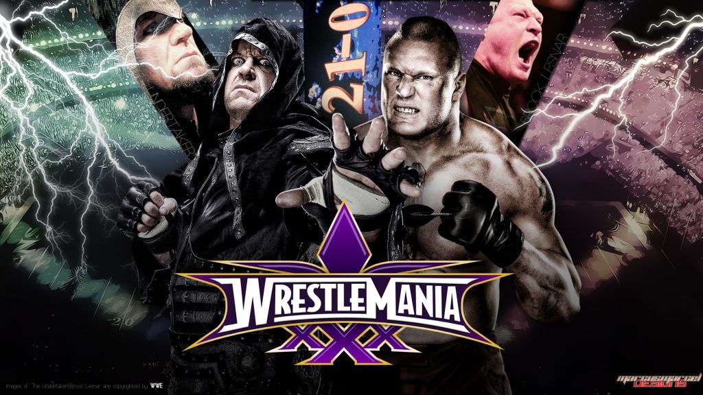 Wrestlemania 30 Undertaker Vs Brock Lesnar , HD Wallpaper & Backgrounds
