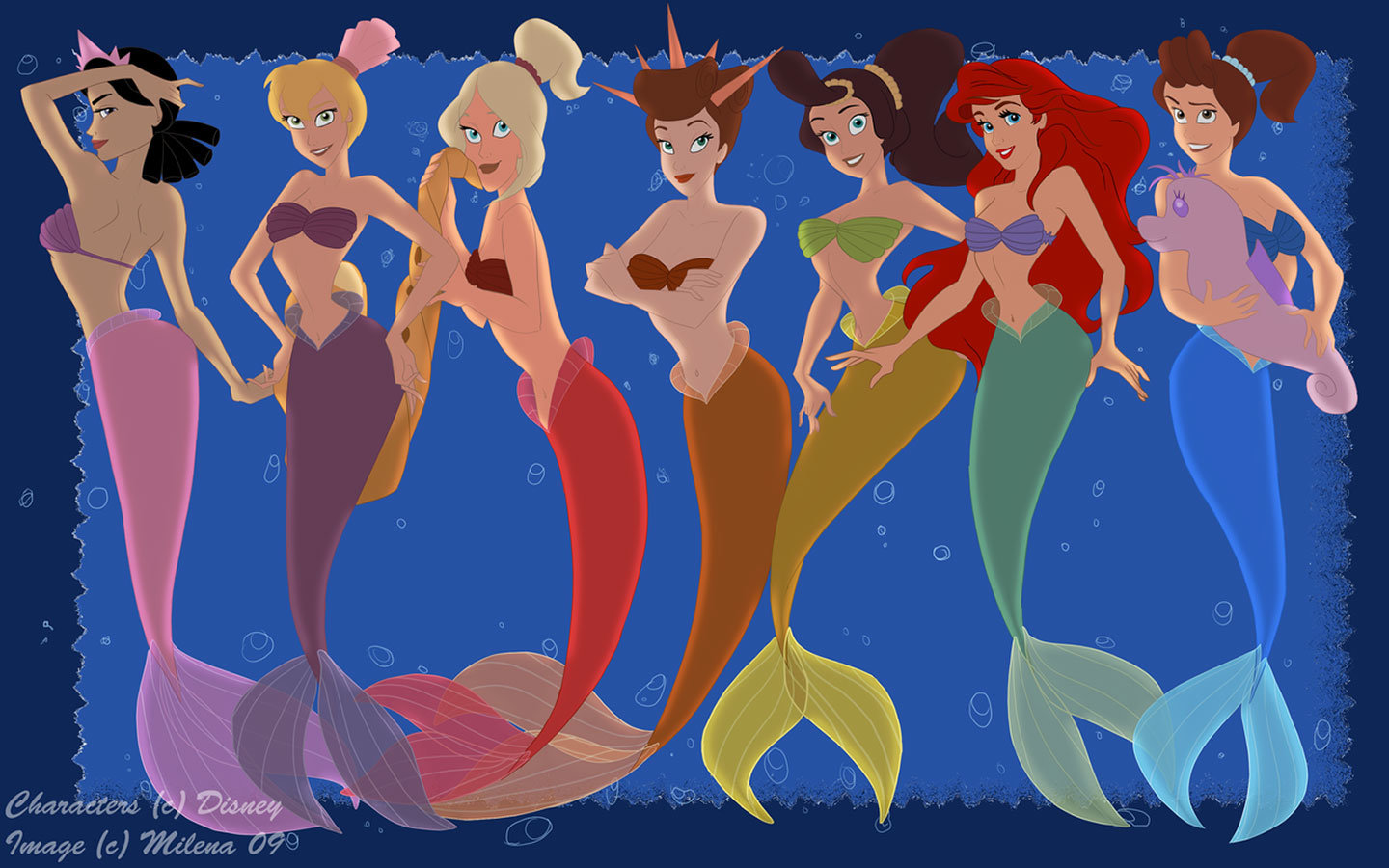 Free Download Little Mermaid Wallpaper Id - Daughter Of Triton Deviantart , HD Wallpaper & Backgrounds