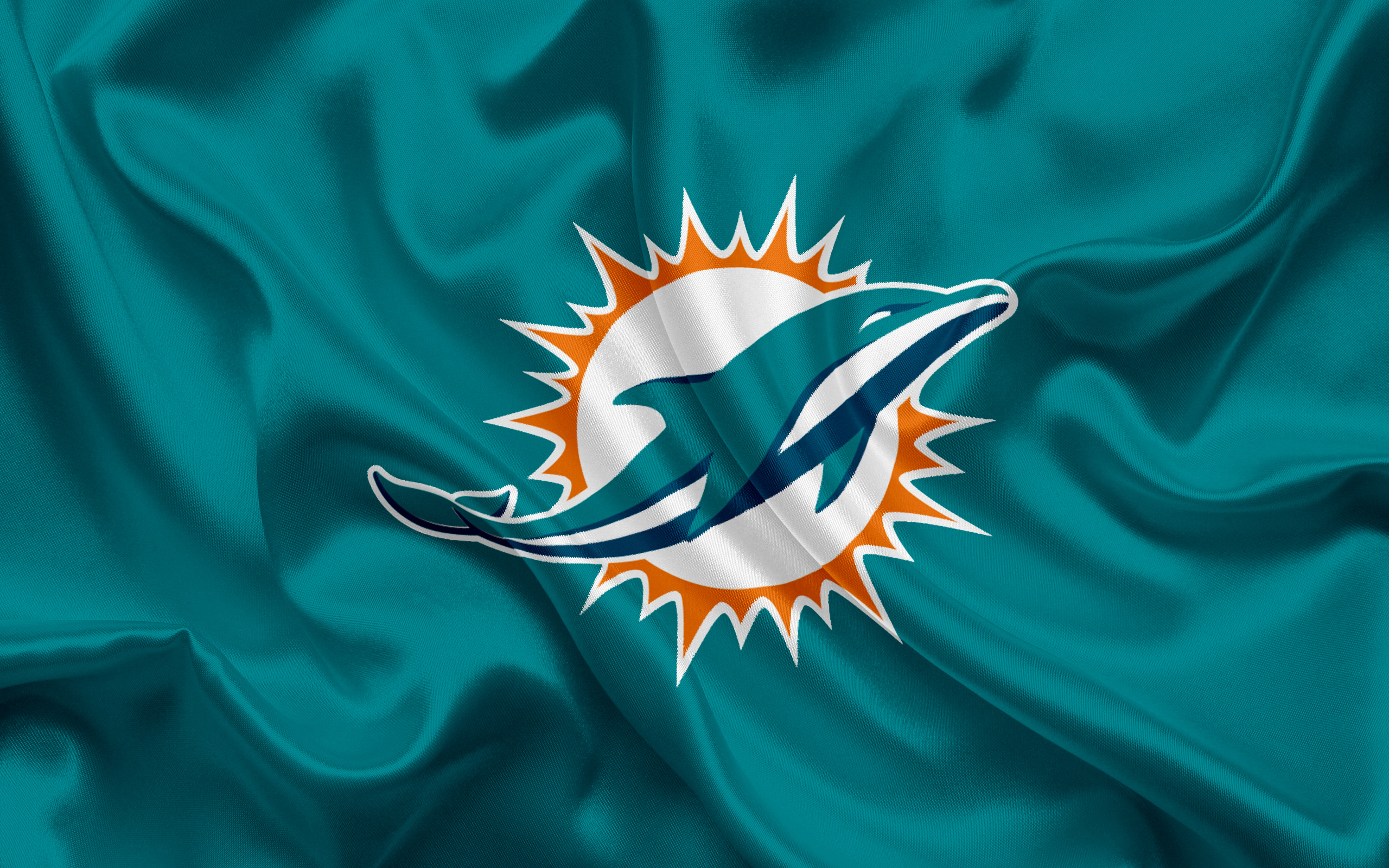 Miami Dolphins, American Football, Logo, Emblem, National - Miami Dolphins Logo , HD Wallpaper & Backgrounds