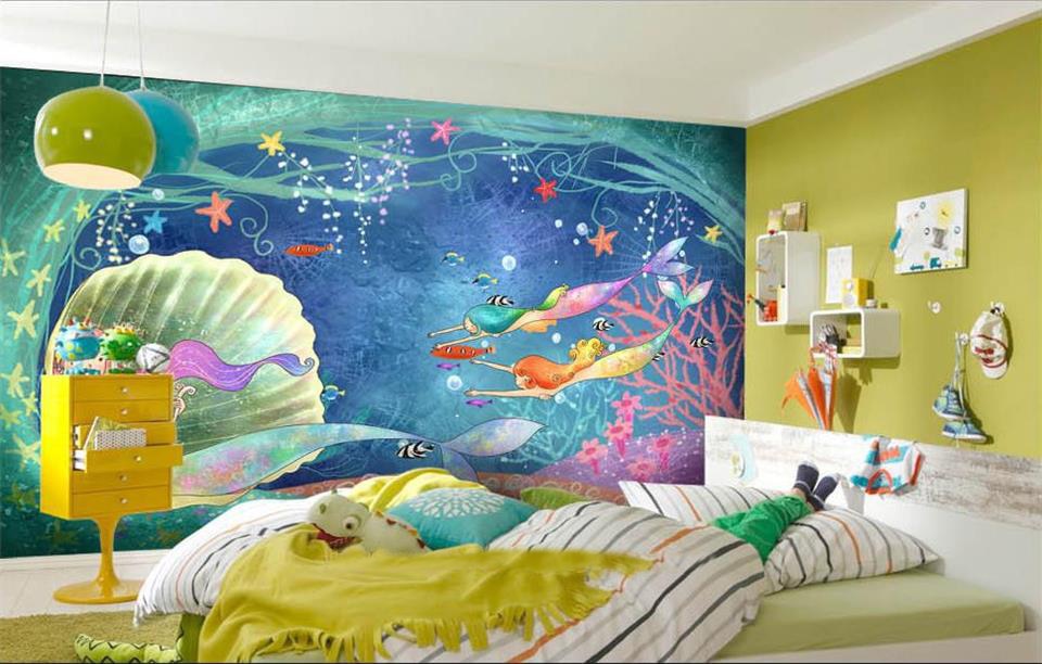 Kids Room Little Mermaid , HD Wallpaper & Backgrounds