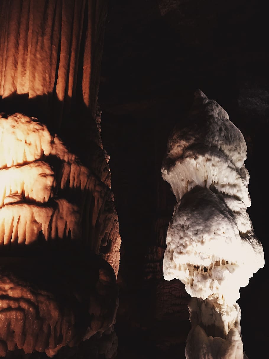 Slovenia, Postojna, Postojna Cave, Dark, Tour, Nature, - Stalagmite , HD Wallpaper & Backgrounds