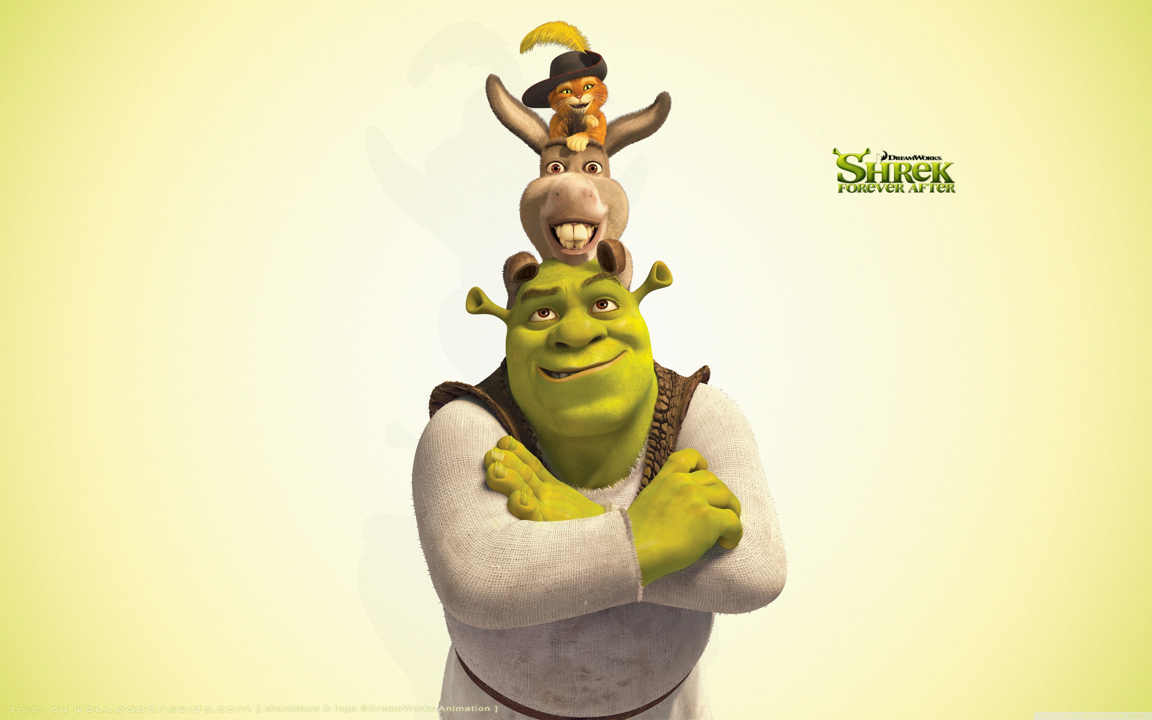 Shrek Donkey And Puss , HD Wallpaper & Backgrounds