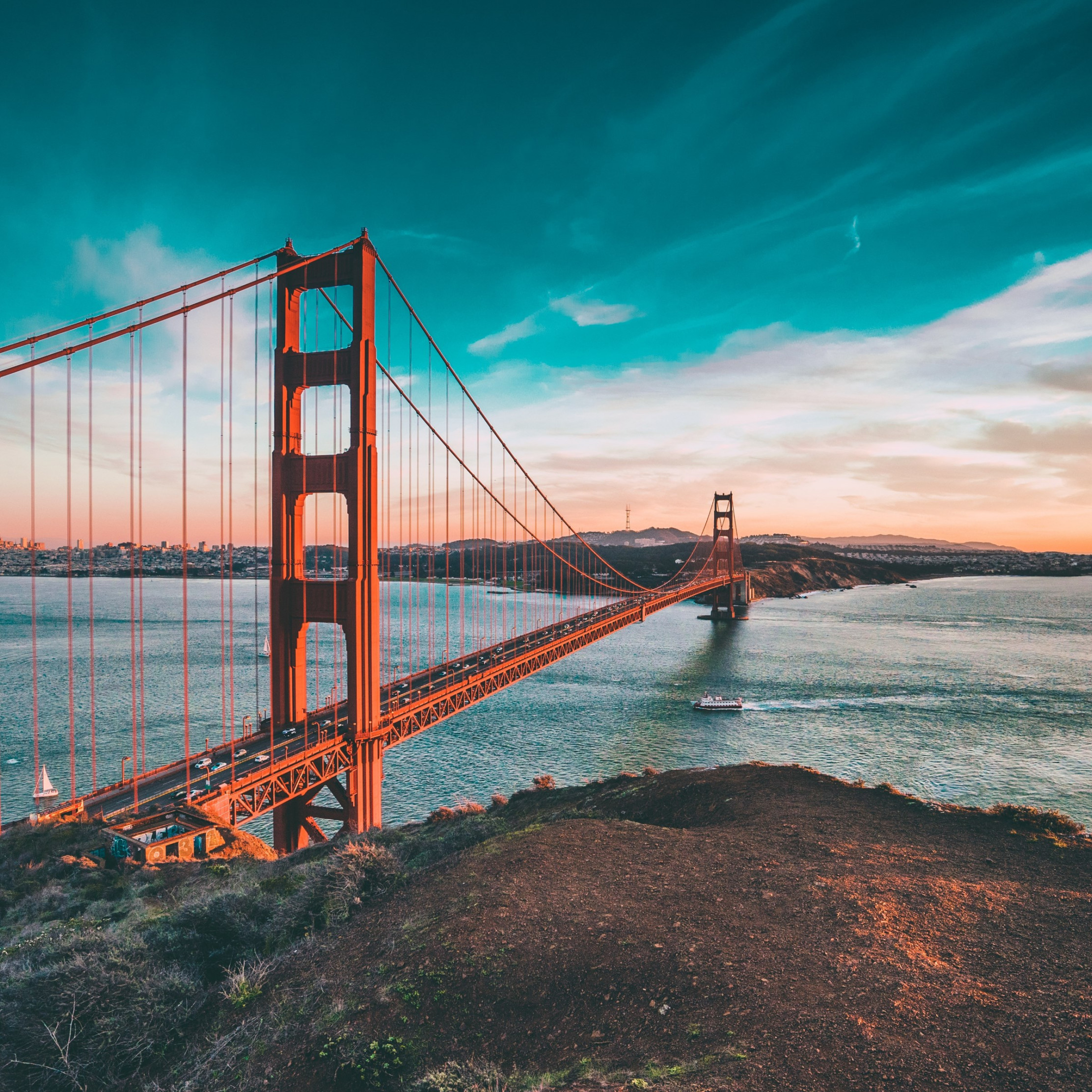 Golden Gate Bridge Wallpaper - Golden Gate National Recreation Area , HD Wallpaper & Backgrounds