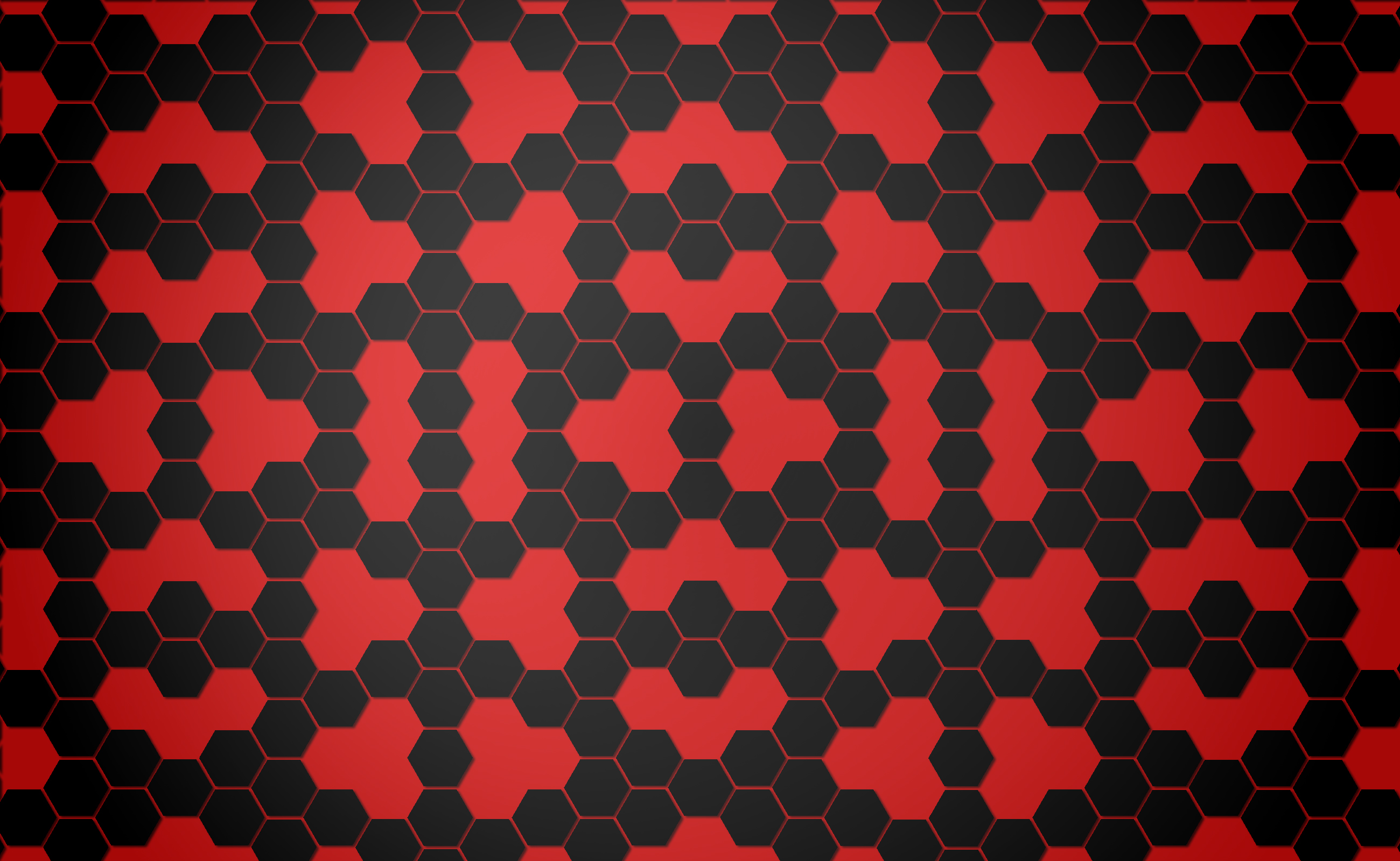 Red And Black Hexagons , HD Wallpaper & Backgrounds
