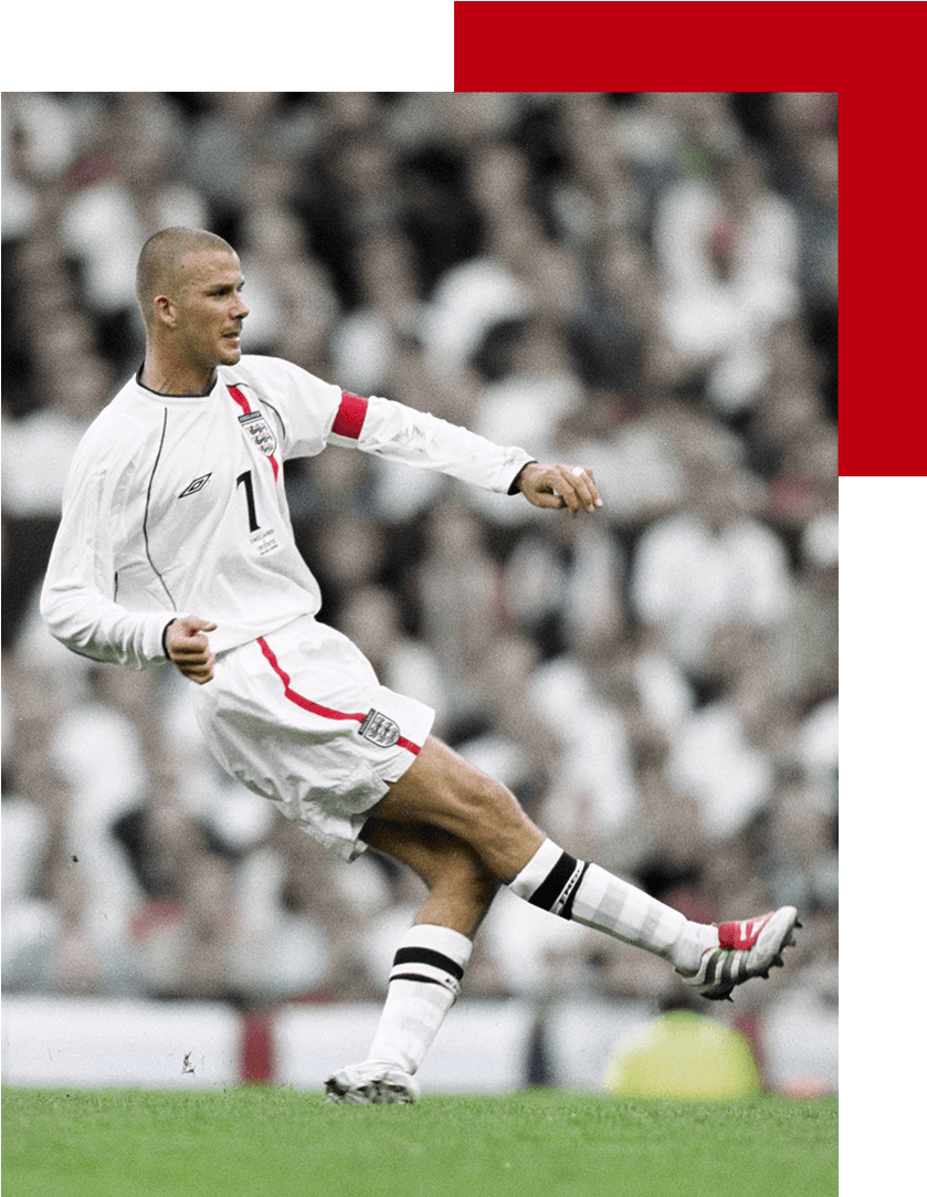 “bend It Like Beckham” Says It All About His Brand - D Beckham England Background , HD Wallpaper & Backgrounds