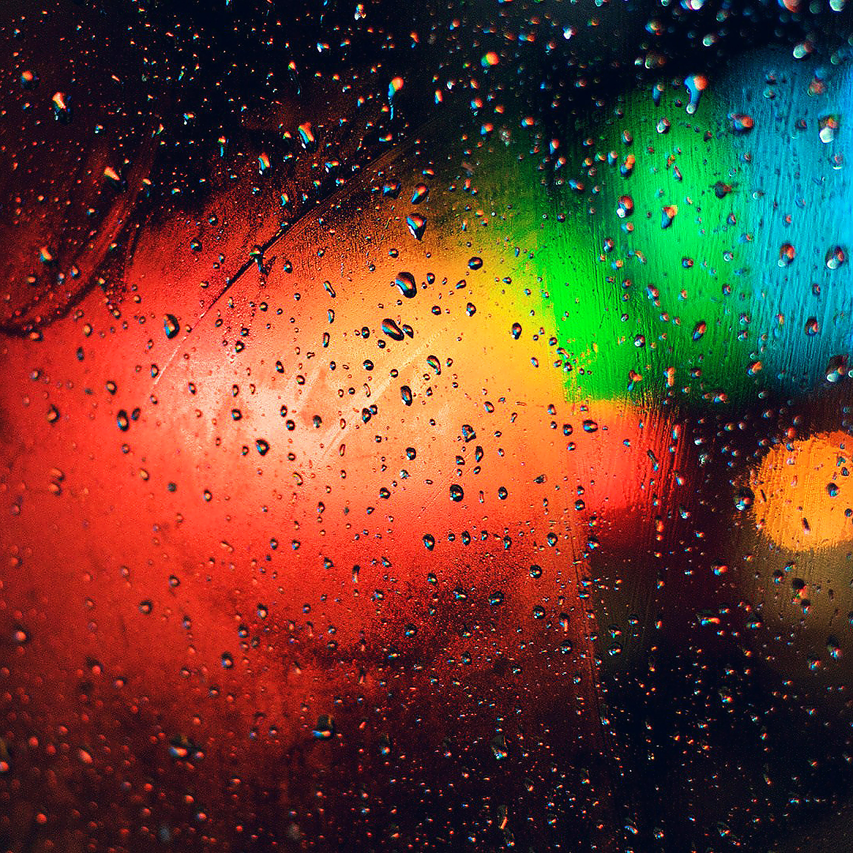 Lights Faded Rain , HD Wallpaper & Backgrounds