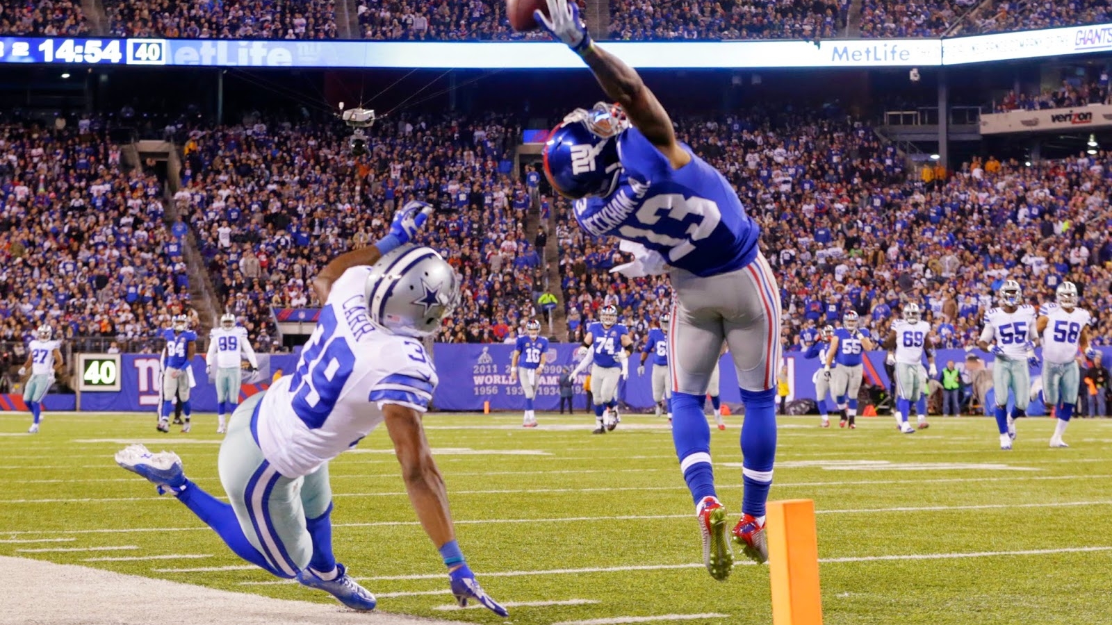 The Catch Elevated Obj To A National Stardom - Football Odell Beckham Jr , HD Wallpaper & Backgrounds