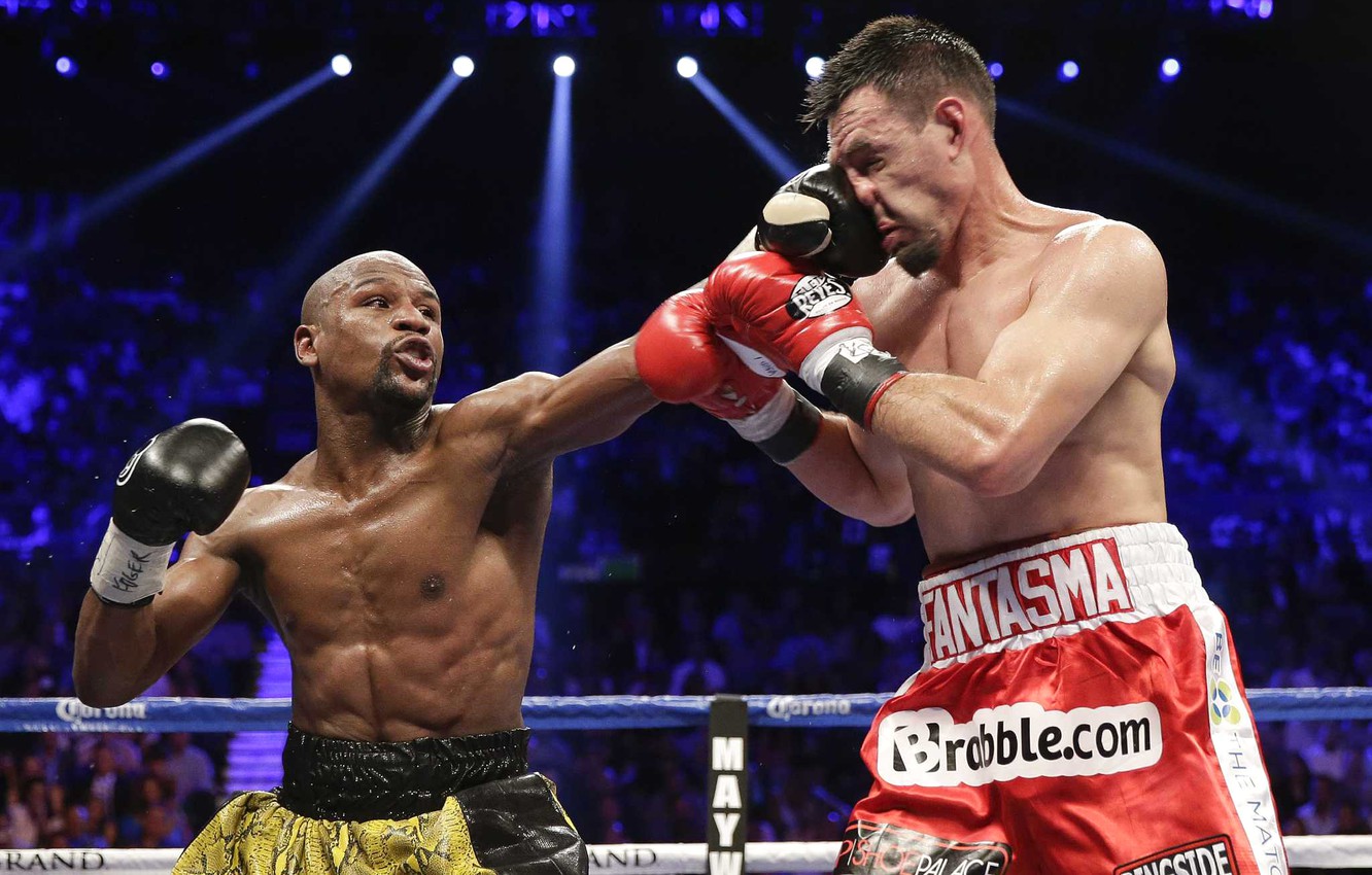Photo Wallpaper Battle, Boxing, Gloves, The Ring, Robert - Floyd Mayweather , HD Wallpaper & Backgrounds