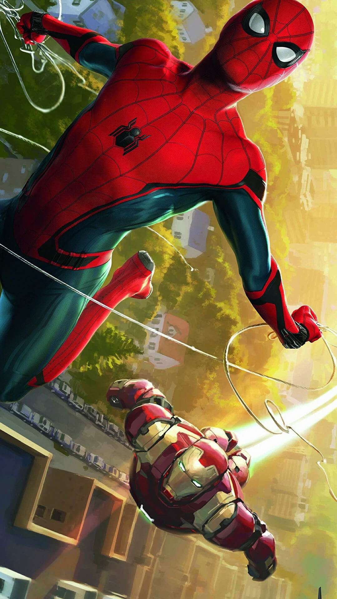 Iron Man Spiderman Iphone , HD Wallpaper & Backgrounds