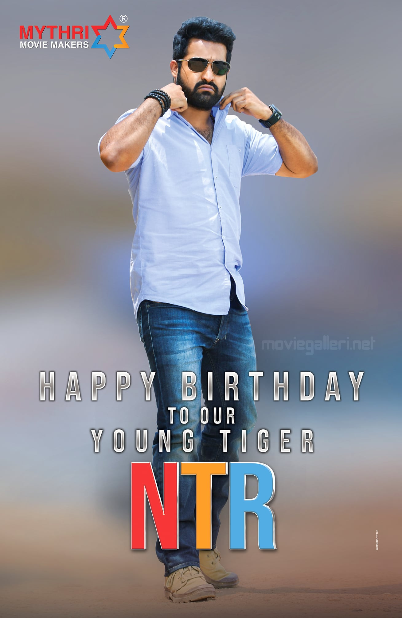 Mythri Movie Makers Wishes Ntr Birthday Poster Hd - Ntr Images Janatha Garage Hd , HD Wallpaper & Backgrounds