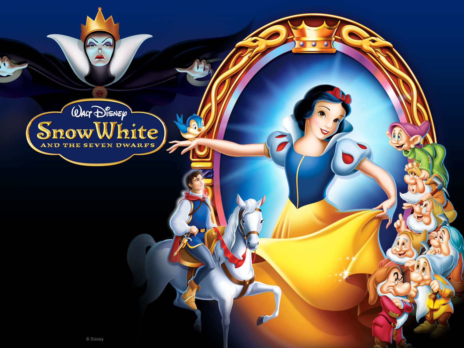 Snow White Computer Wallpaper - Snow White And The Seven Dwarfs Diamond Edition , HD Wallpaper & Backgrounds