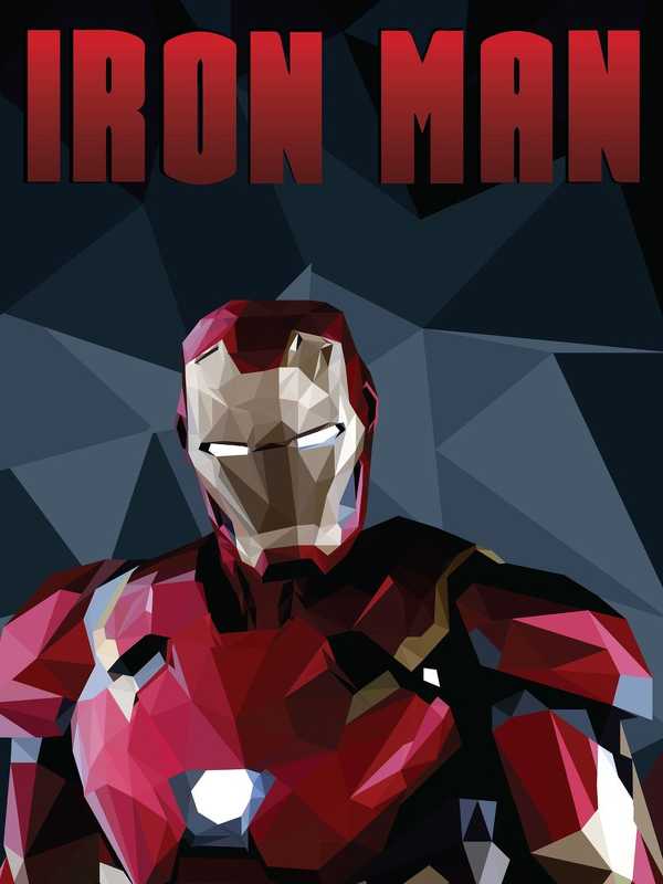 Iron Man Low Poly Arts, Iron Man, Hd, Superheroes, - Mark 46 Iron Man Civil War Suit , HD Wallpaper & Backgrounds
